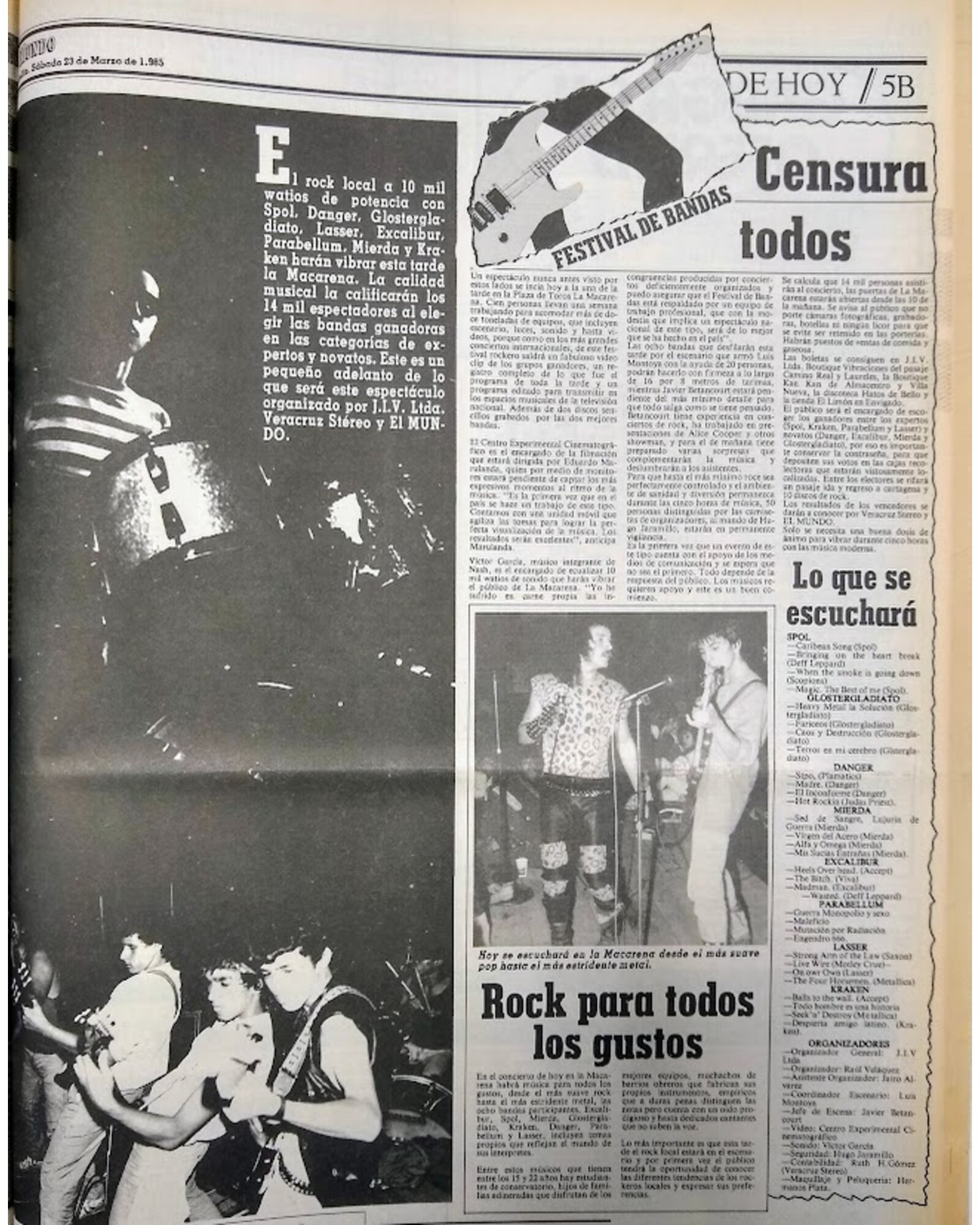 Festival de Bandas: Rock para todos los gustos