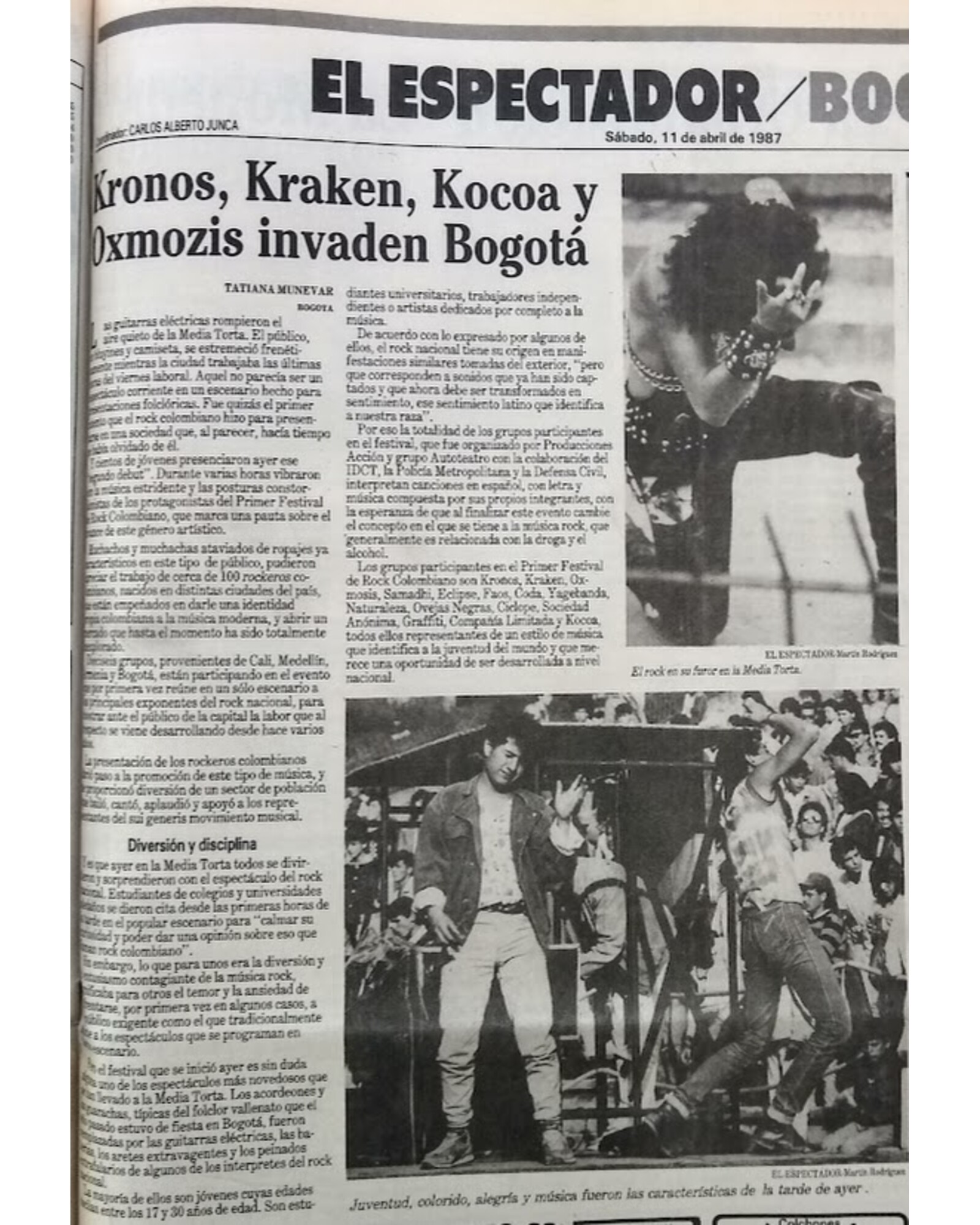 Kronos, Kraken, Kocoa y Oxmozis invaden Bogotá