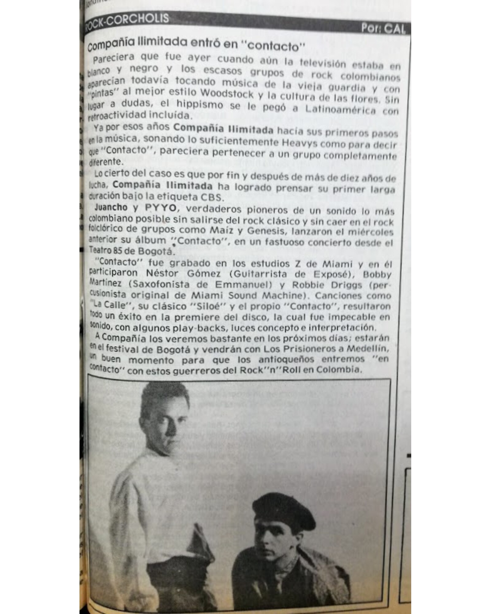 Compañía Ilimitada entró en “Contacto”