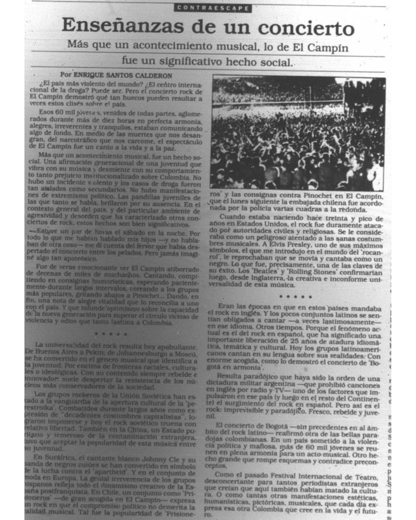 Enseñanzas de un Concierto