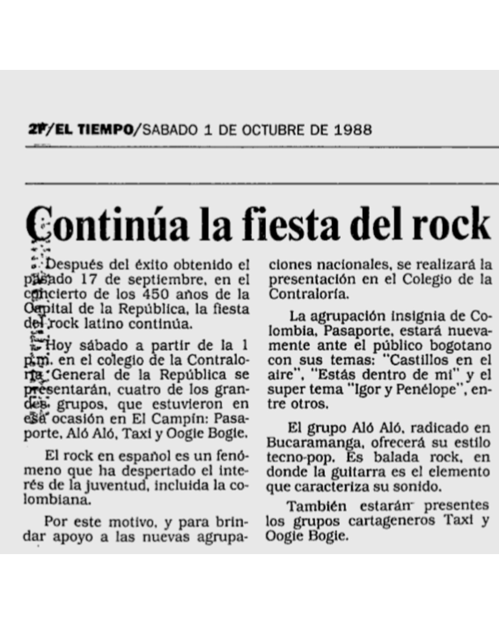 Continúa la fiesta del rock