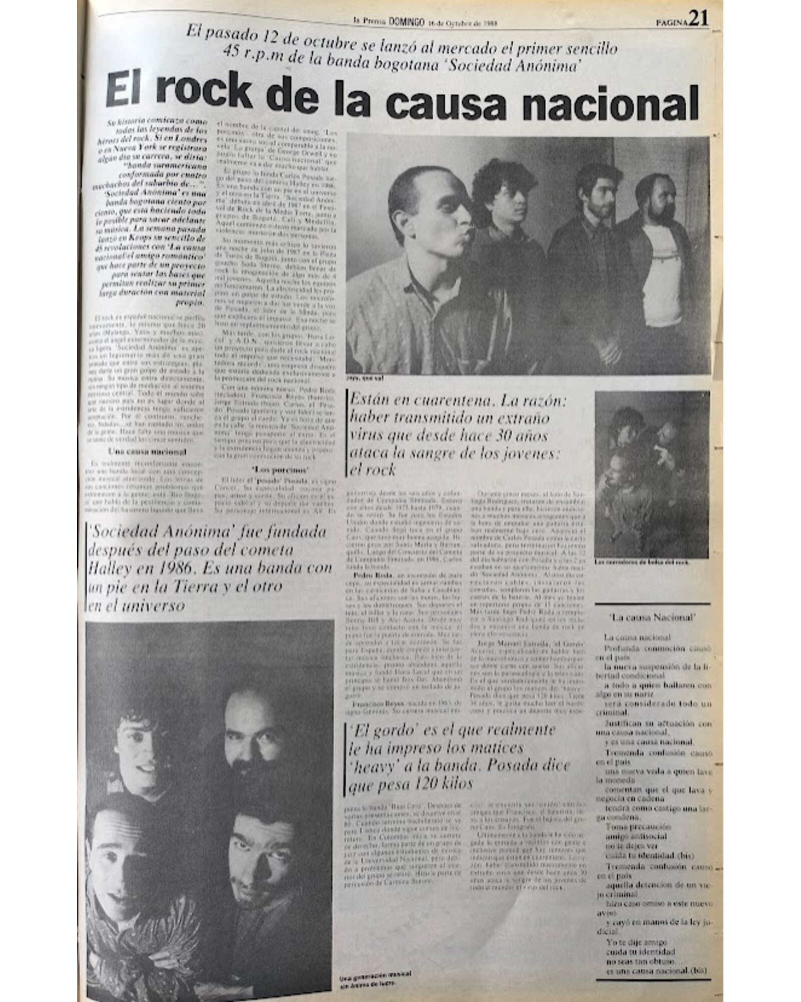 El rock de la causa nacional