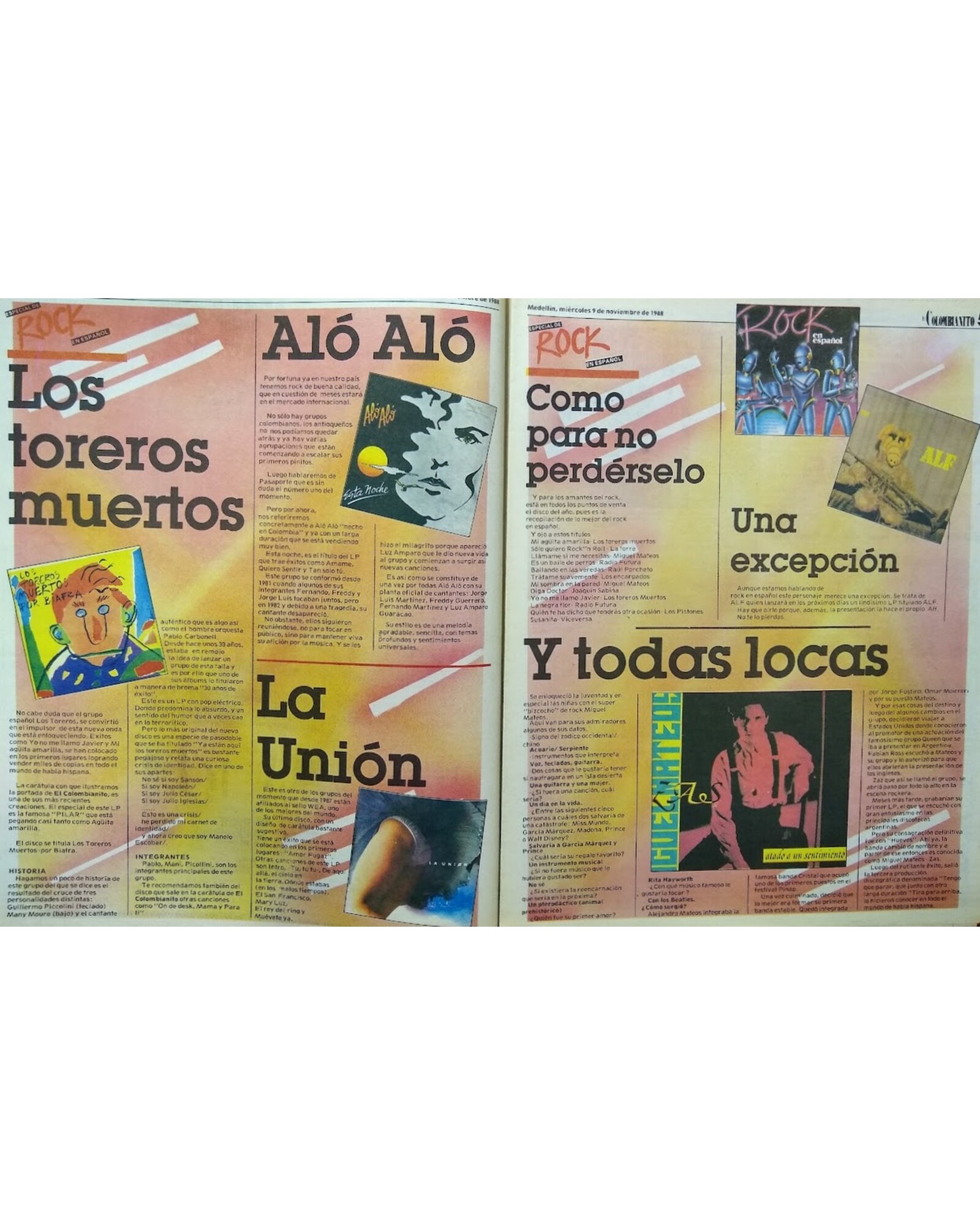 Los toreros muertos… Aló Aló