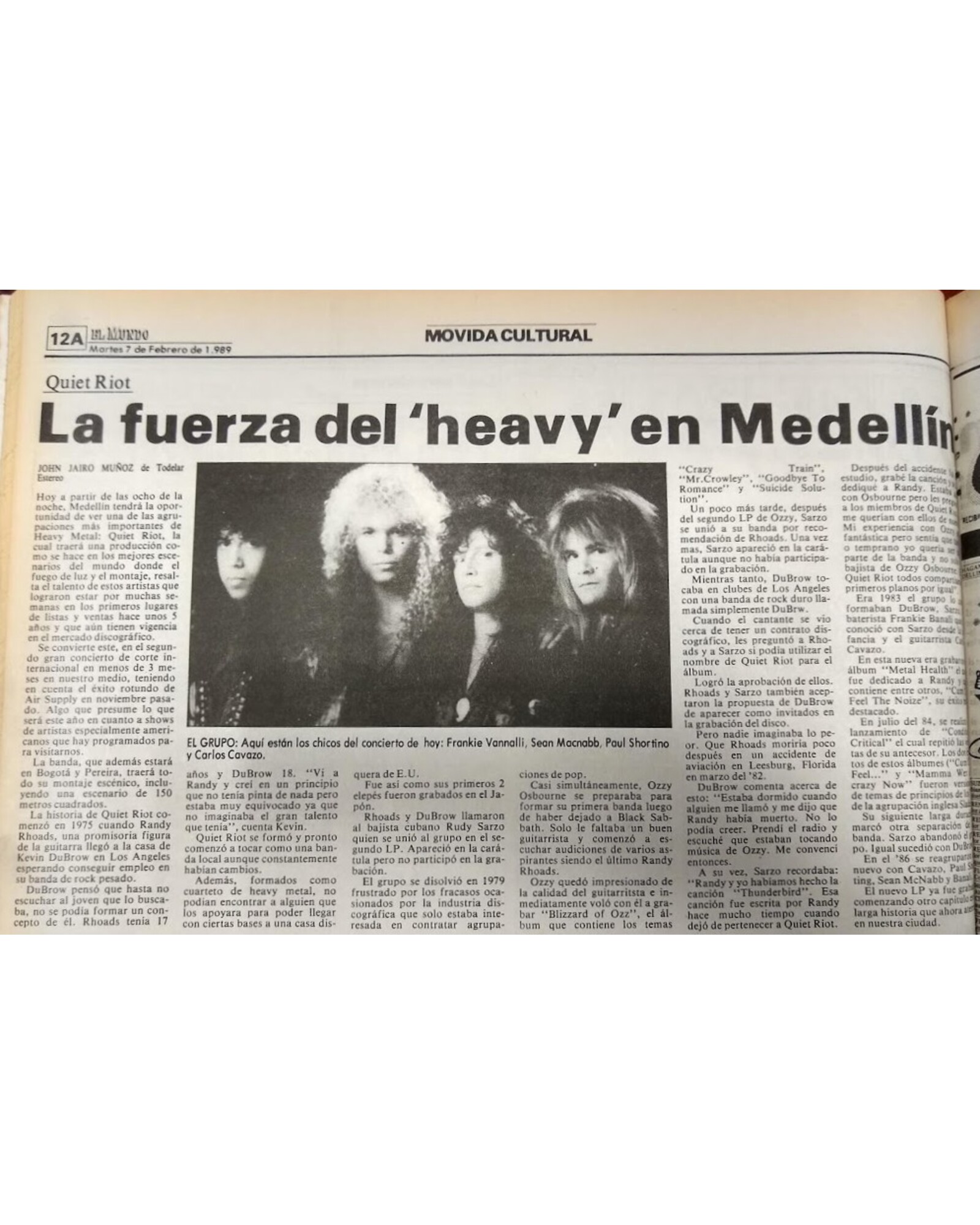 La fuerza del 'heavy' en Medellín