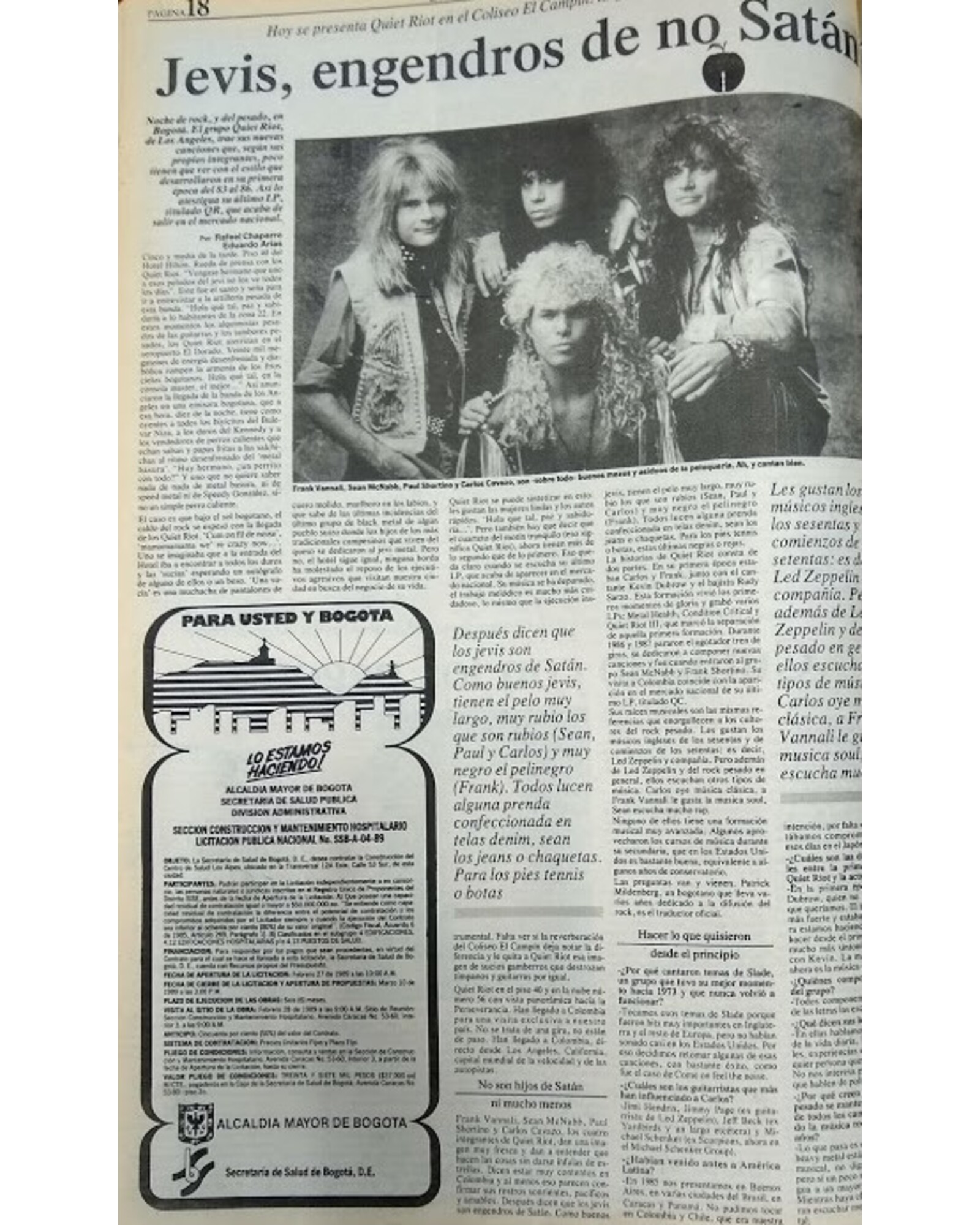 Jevis, engendros de no Satán