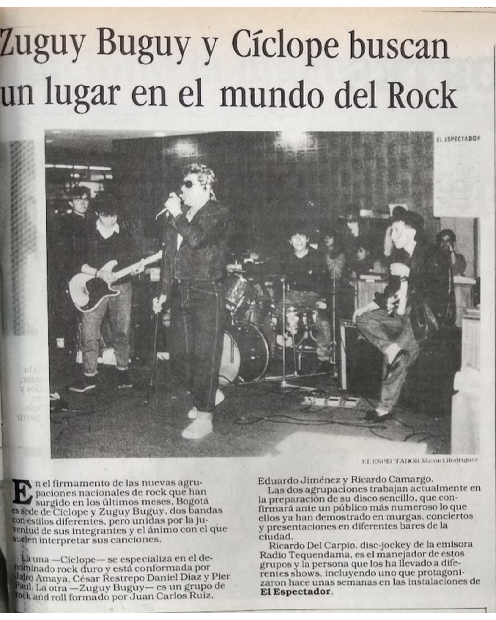 Zuguy Buguy y Cíclope buscan un lugar en el mundo del Rock