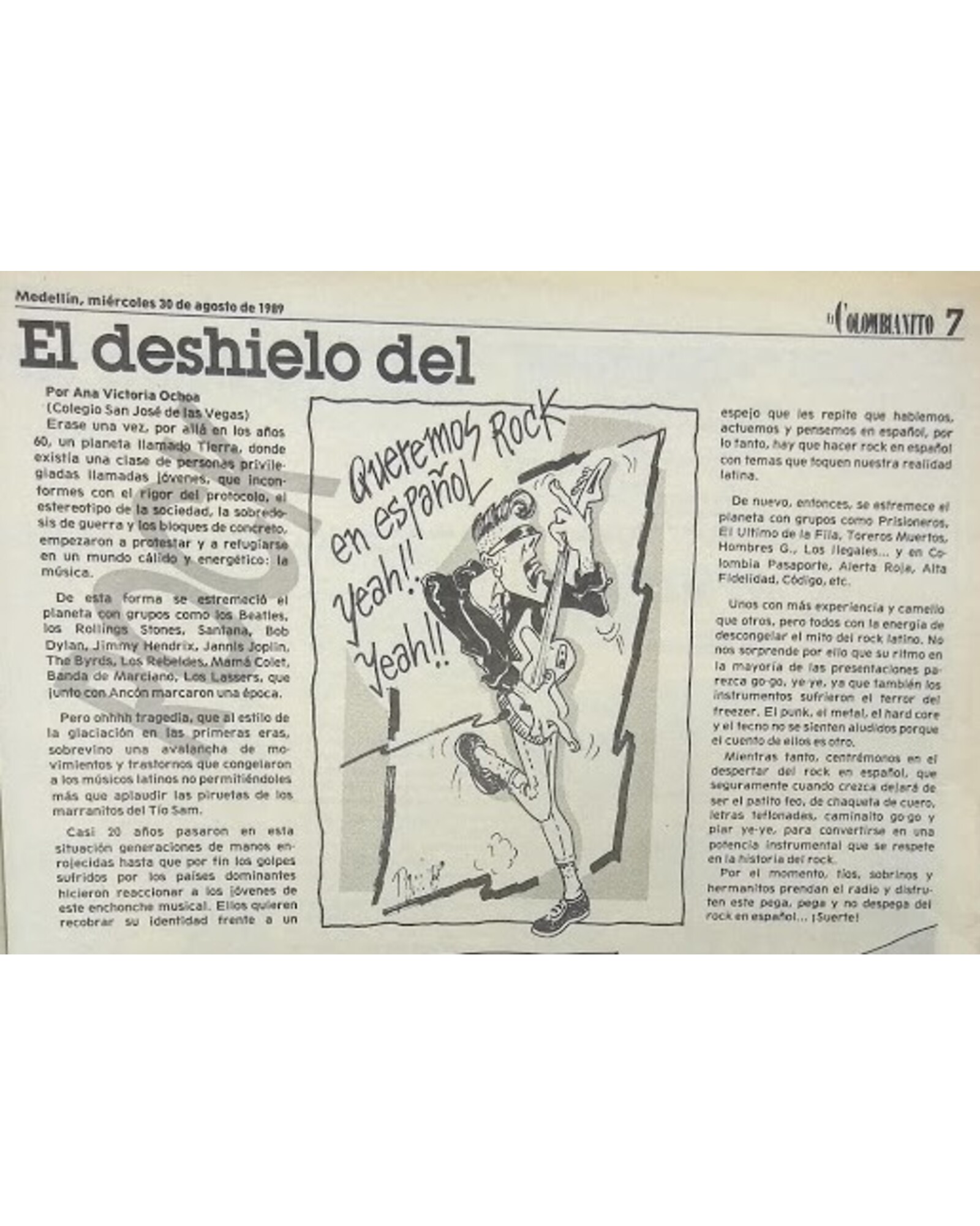 El deshielo del rock en español