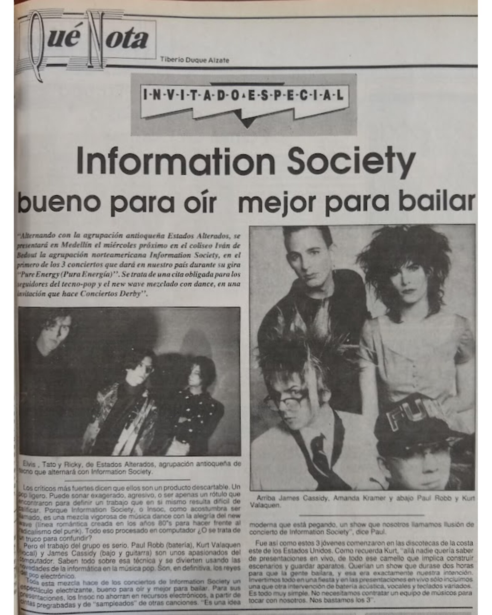 Information Society bueno para oír mejor para bailar
