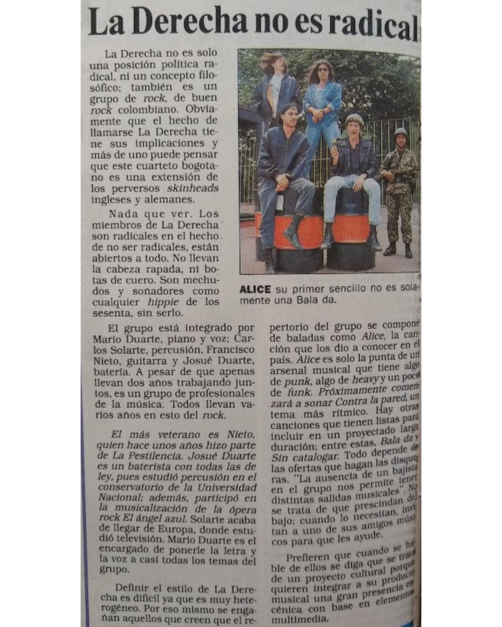 La Derecha no es radical