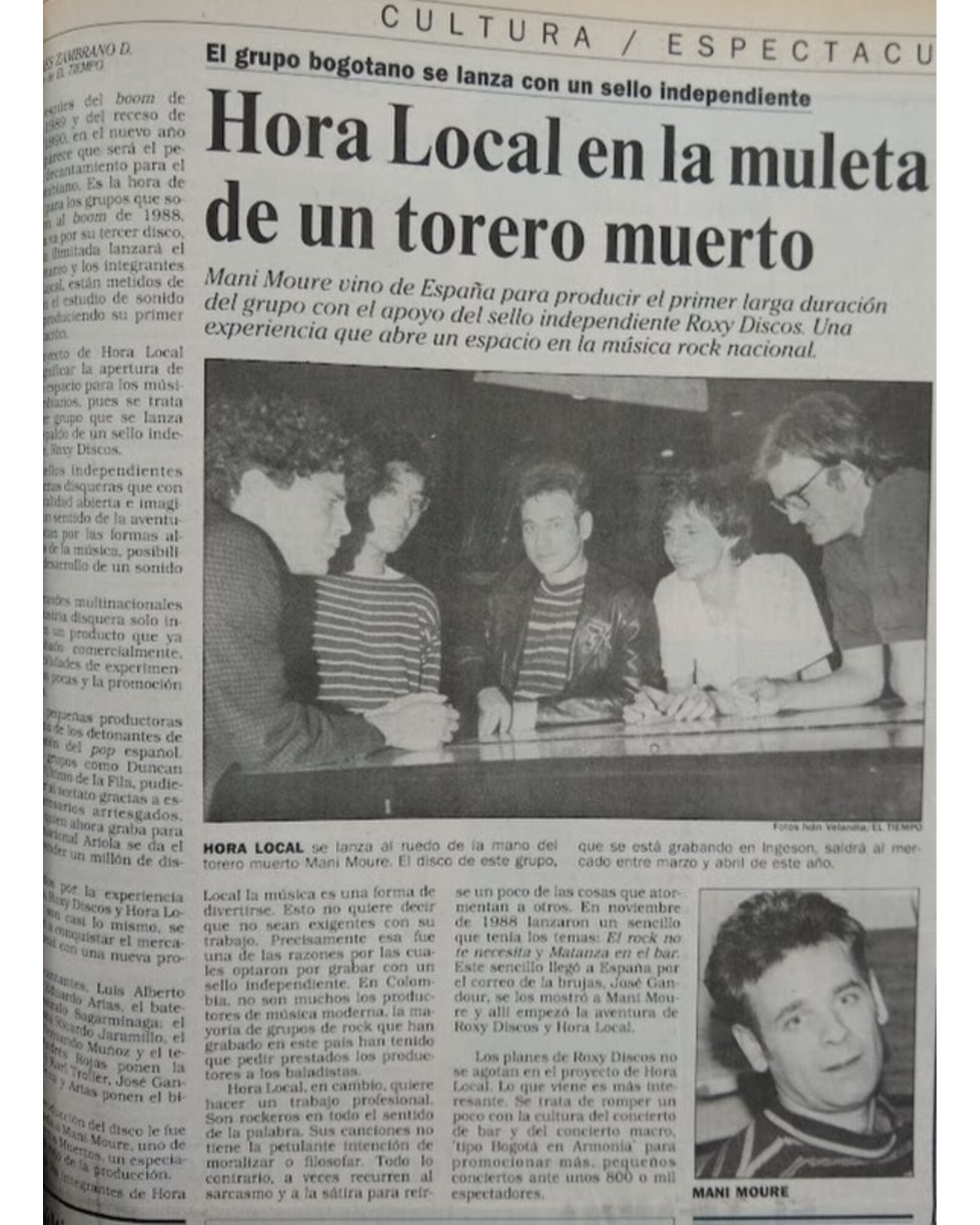 Hora Local en la muleta de un torero muerto