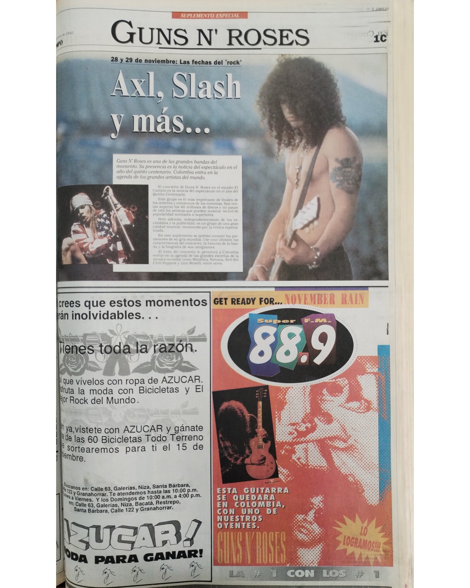 Guns N´ Roses. Axl, Slash y más…