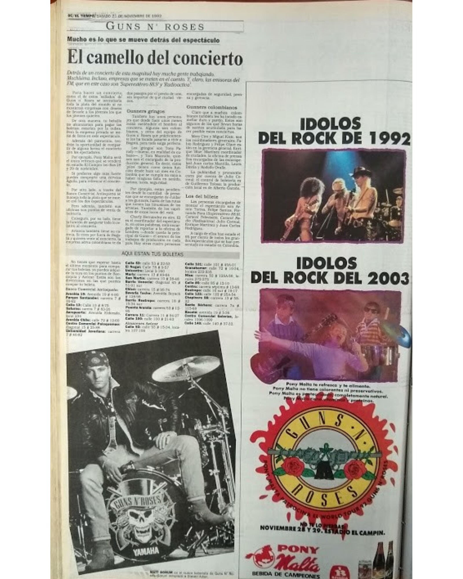 El camello del concierto