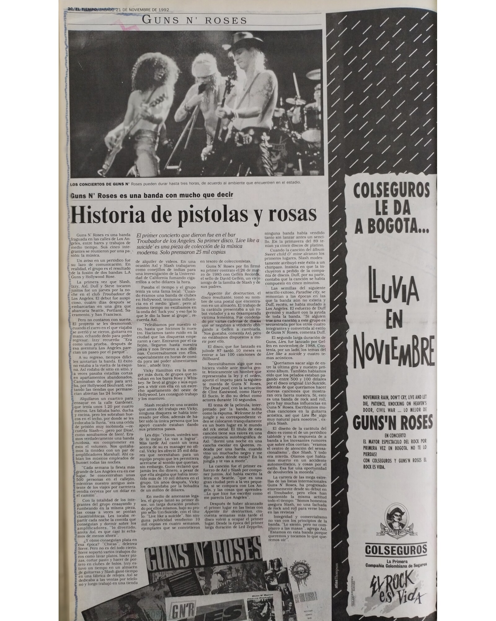 Historia de pistolas y rosas