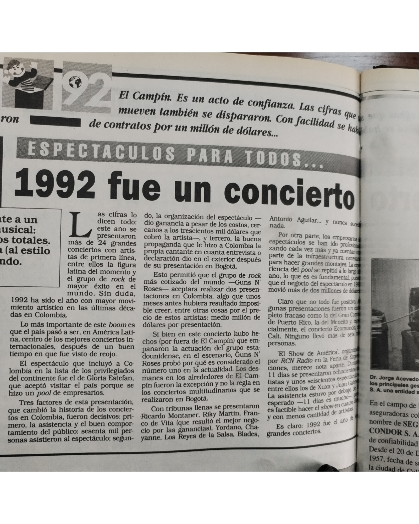 1992 Fue un Concierto