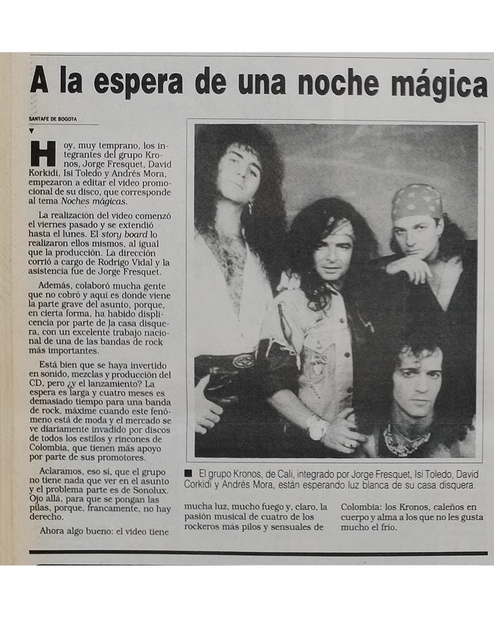 A la espera de una noche mágica