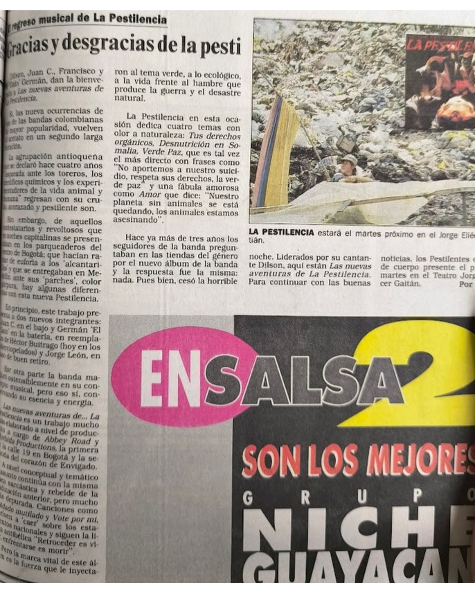 Gracias y desgracias de La Pestilencia