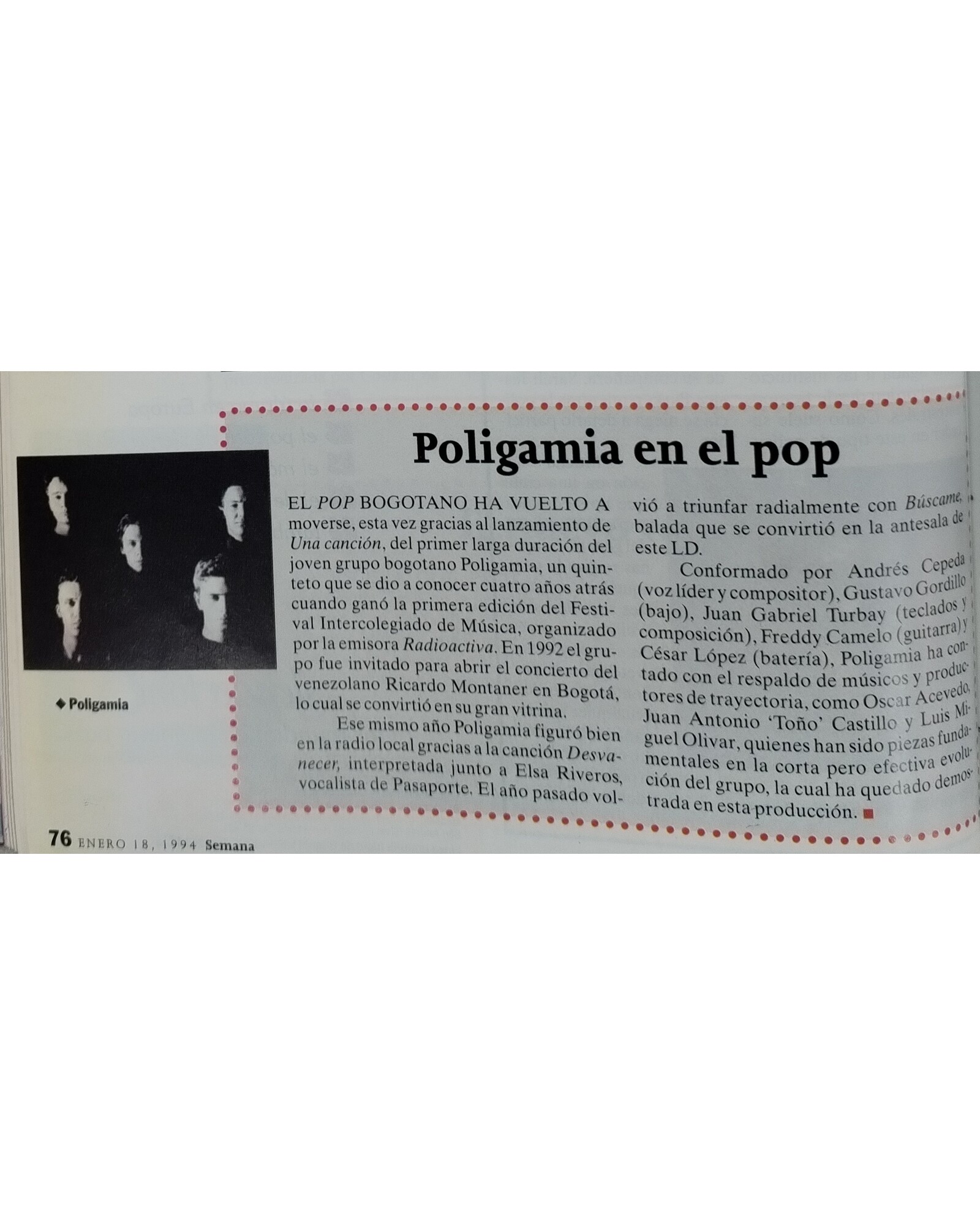Poligamia en el pop