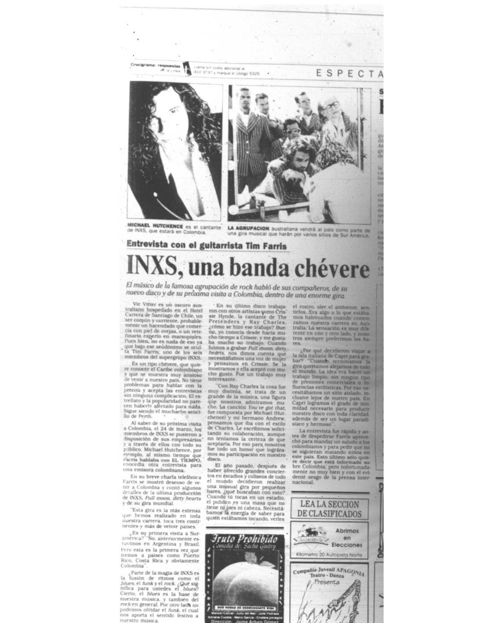 INXS, una banda chévere