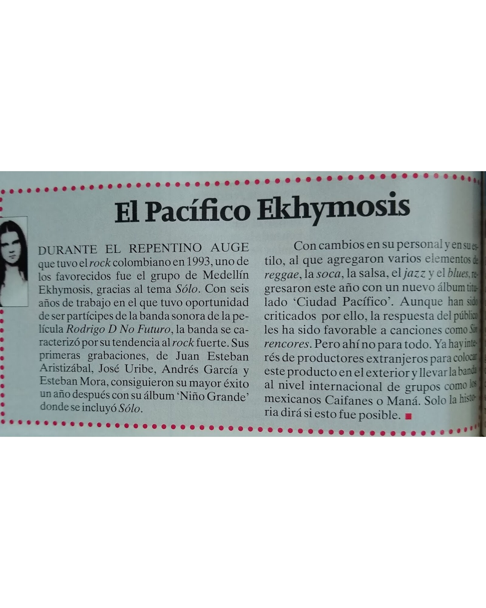 El Pacífico Ekhymosis