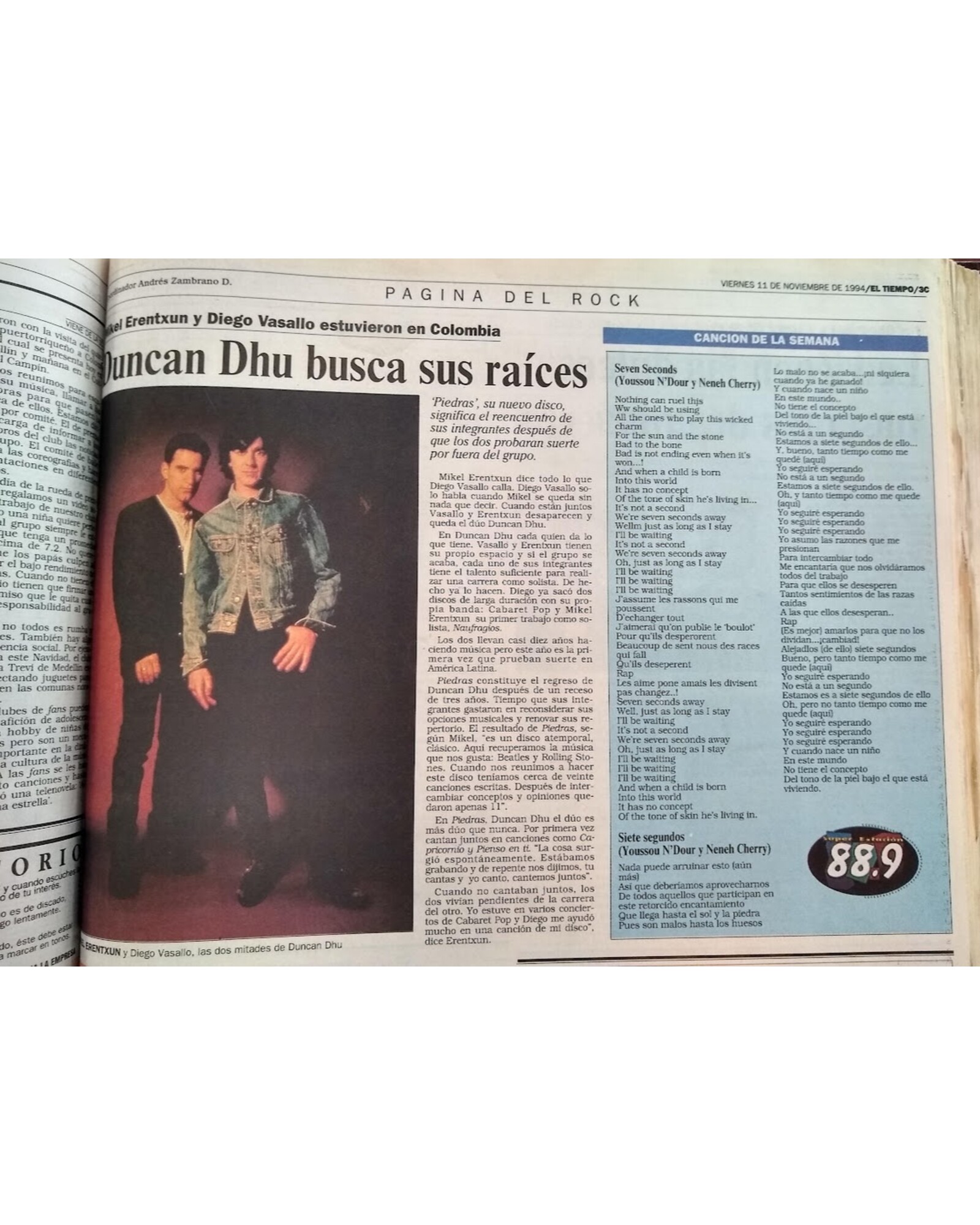 Duncan Dhu busca sus raíces