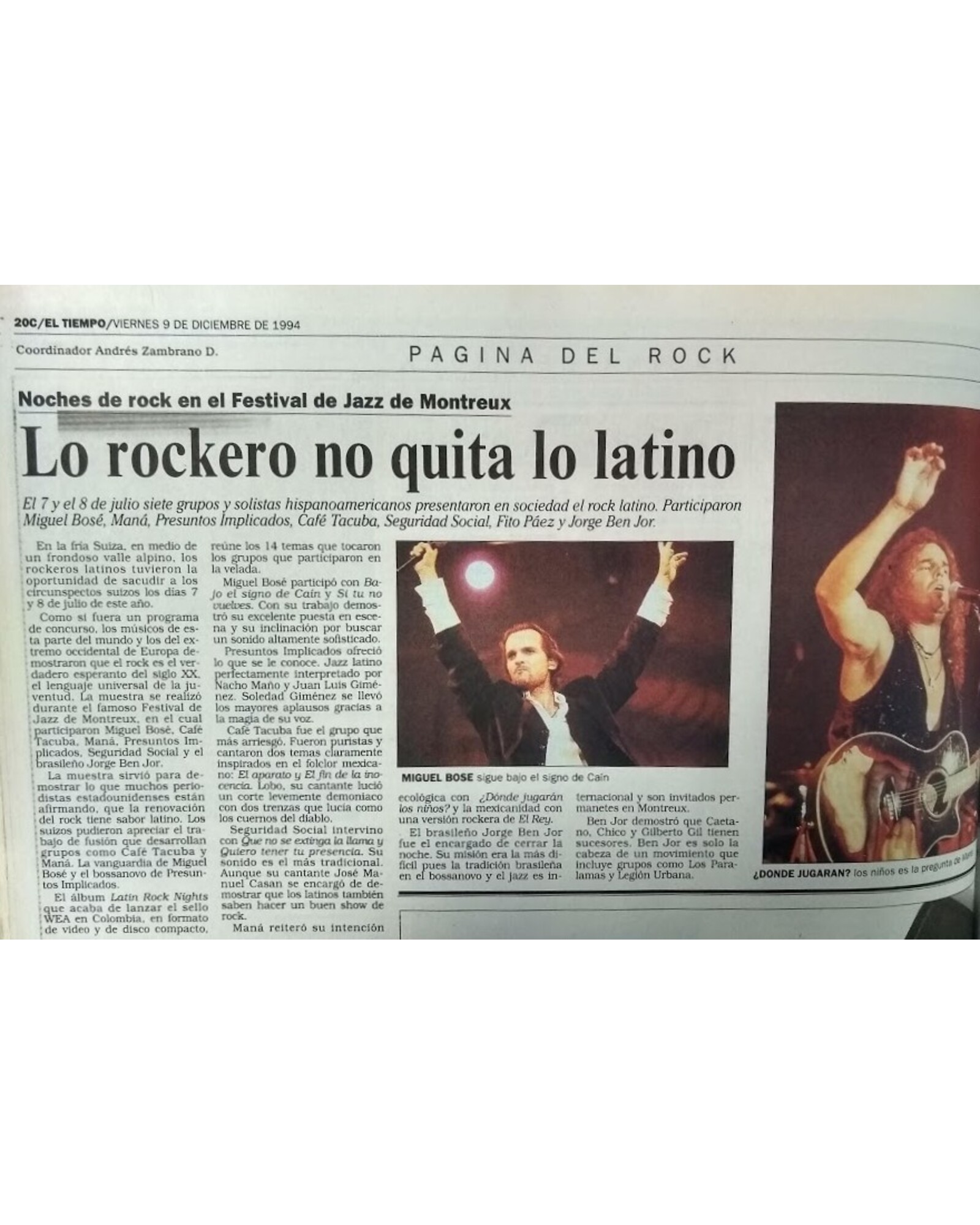 Lo rockero no quita lo latino