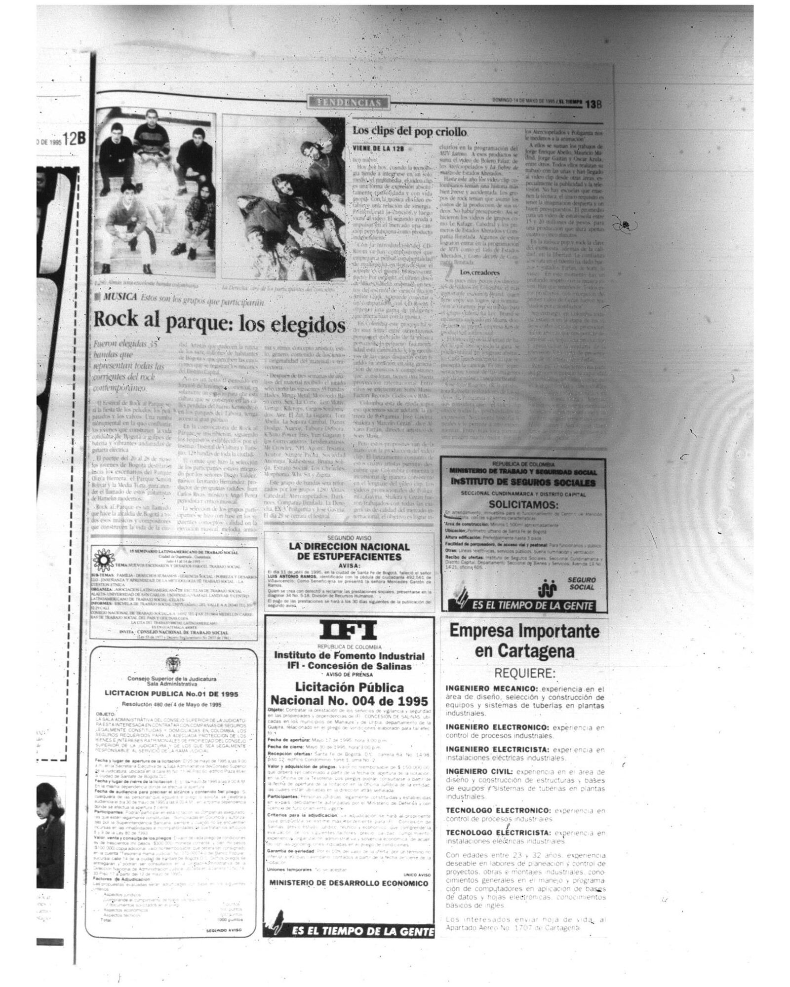 Los clips del pop criollo. Rock al parque: los elegidos