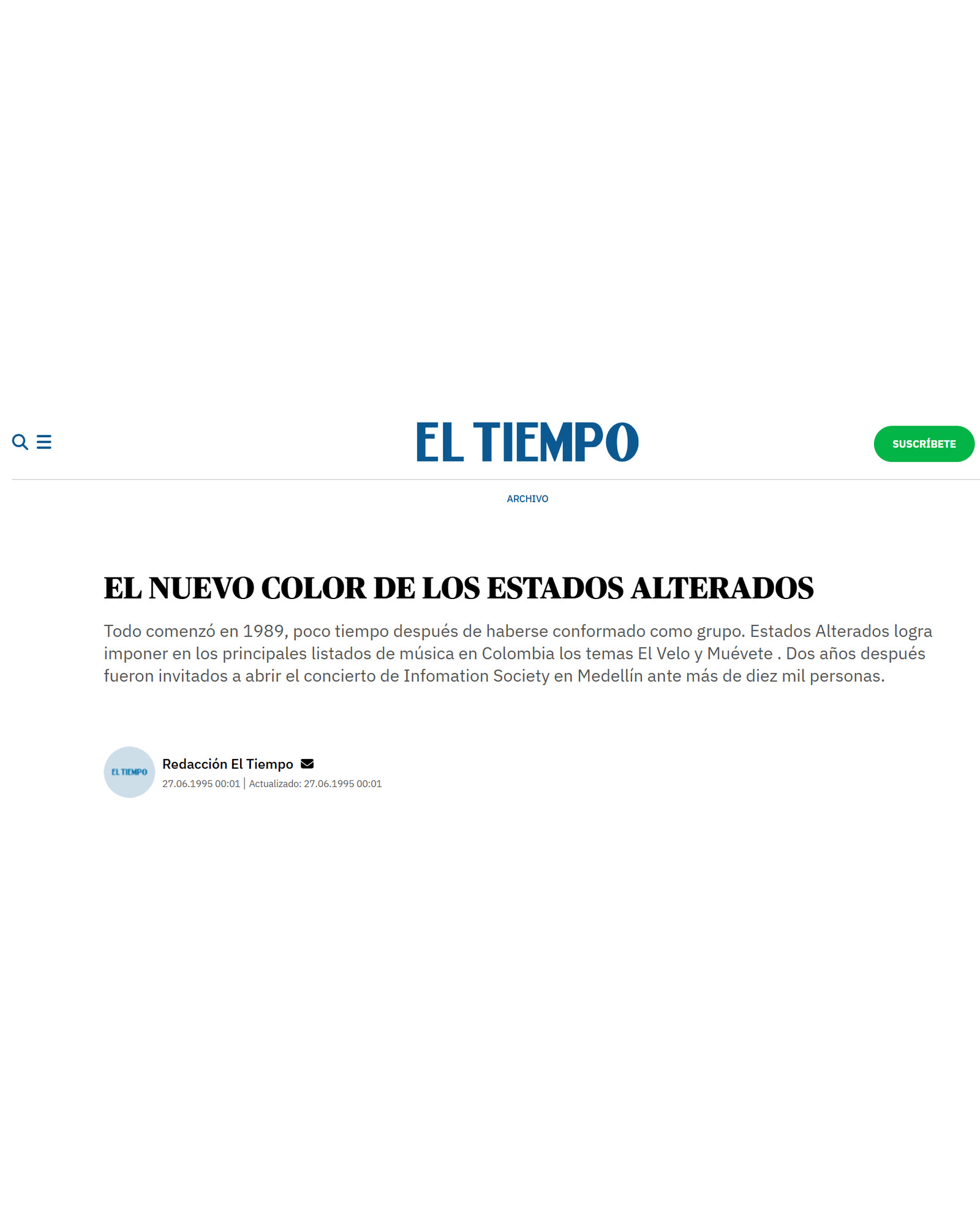 El Nuevo Color de los Estados Alterados