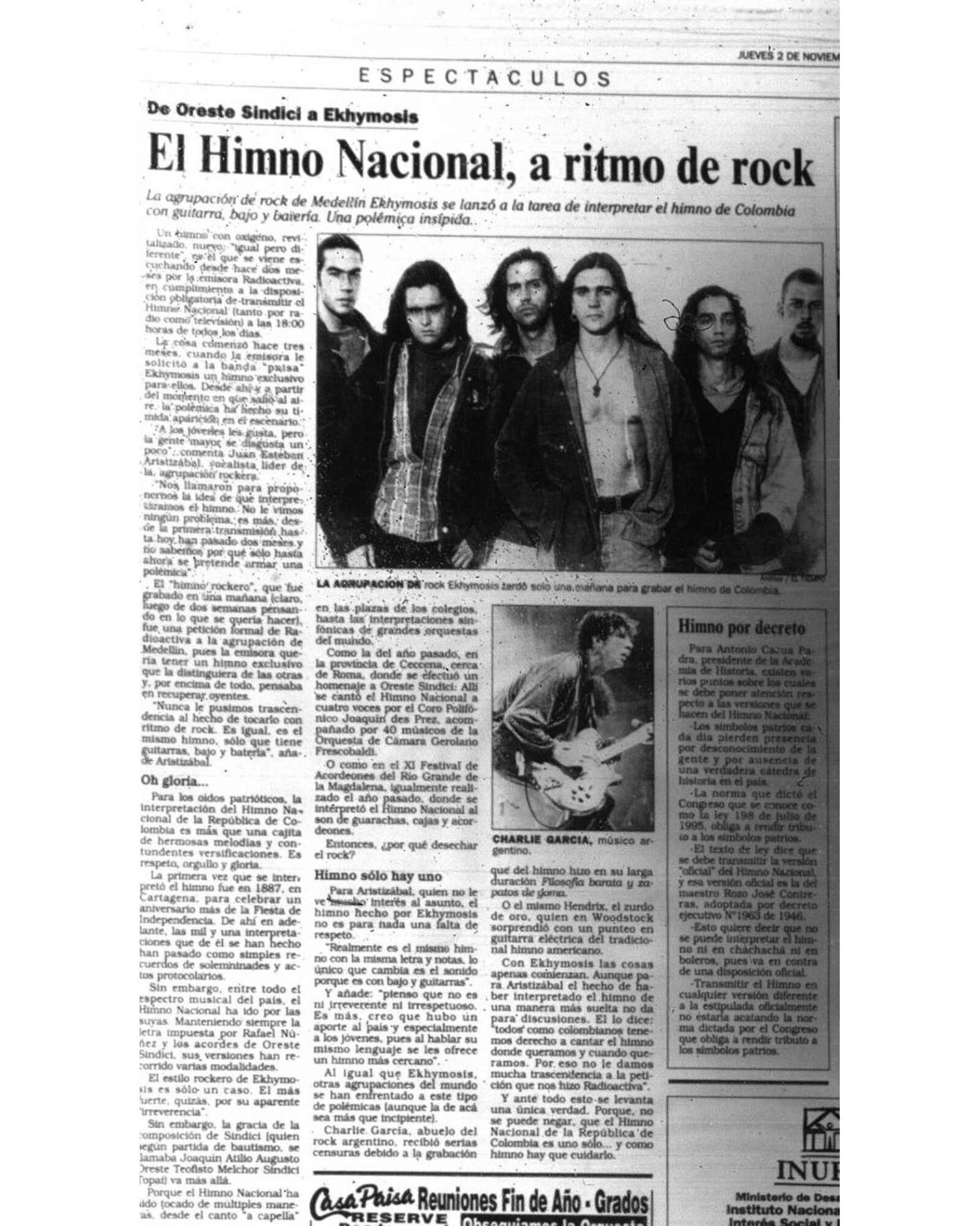 El Himno Nacional, a Ritmo de Rock