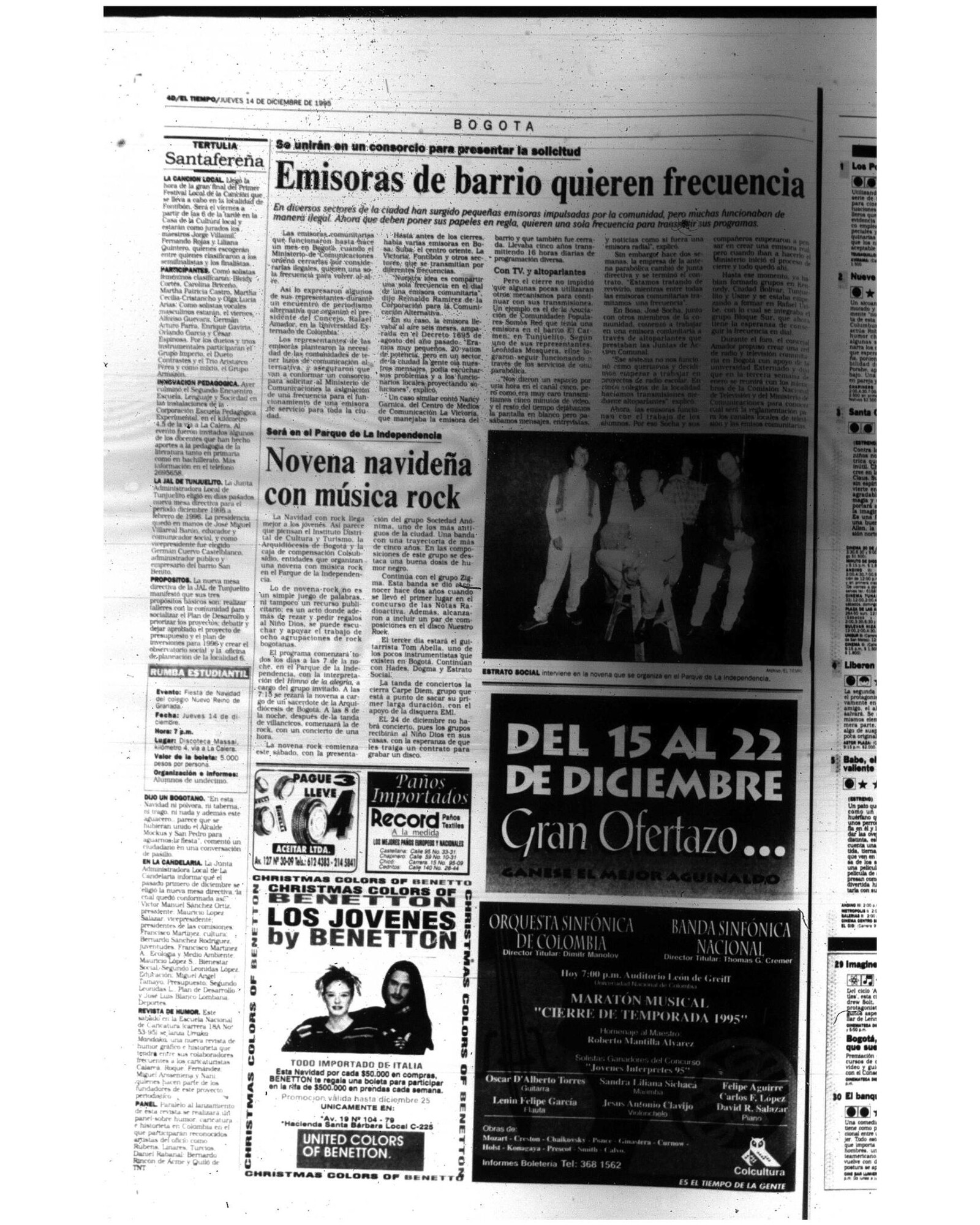 Novena Navideña con Música Rock